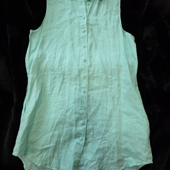 Onia Tops - Sleeveless Aqua Blouse